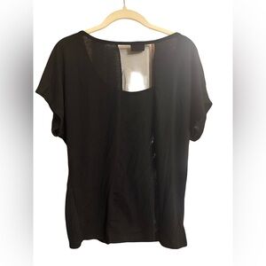 Rue21 Classic Black Short Sleeve Top